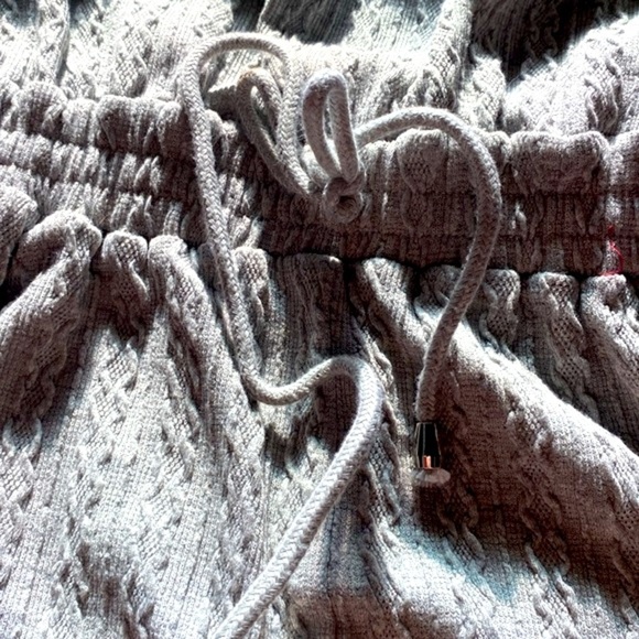 SABRAT BOUTIQUE GRAY KNIT TEXTURED JUMPSUIT  DRAWSTRING WAIST BRAND NEW … - Picture 9 of 12